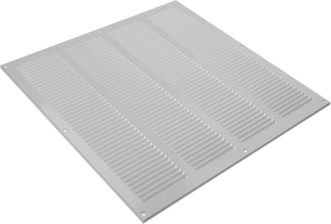 Repa Market Air Vent Cover 16x16 Inch White Galvanized Steel Louvered Grill - Image 7
