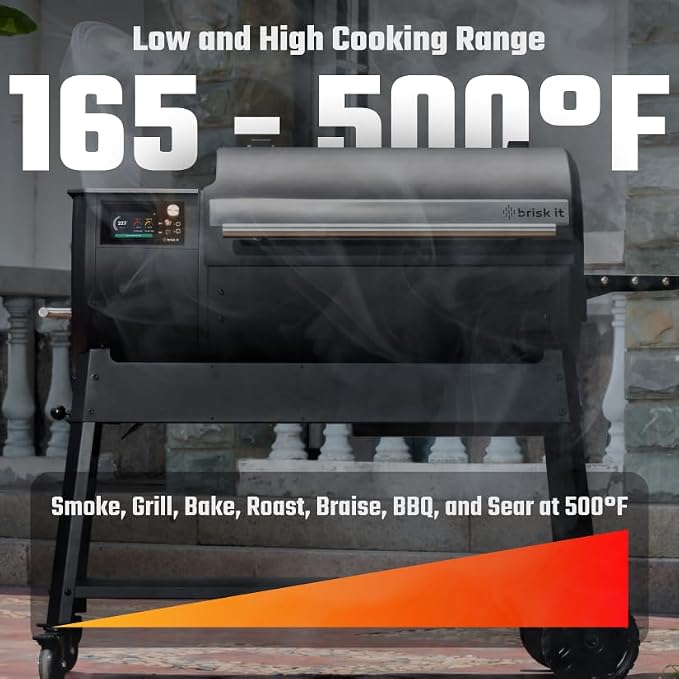 Brisk It Origin-940 Electric Wood Pellet Smoker Grill – A.I. Smart BBQ Grill - Image 4
