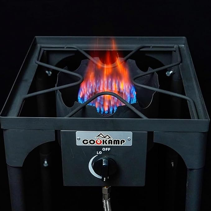 High Pressure Single Propane Burner 55, 000BTU Outdoor Camping Stove - Image 4