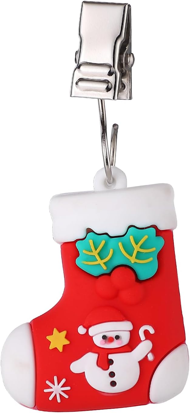 TwoFish Home Set of 4 Christmas Boots Tablecloth Weights Clips Handicraft - Image 8