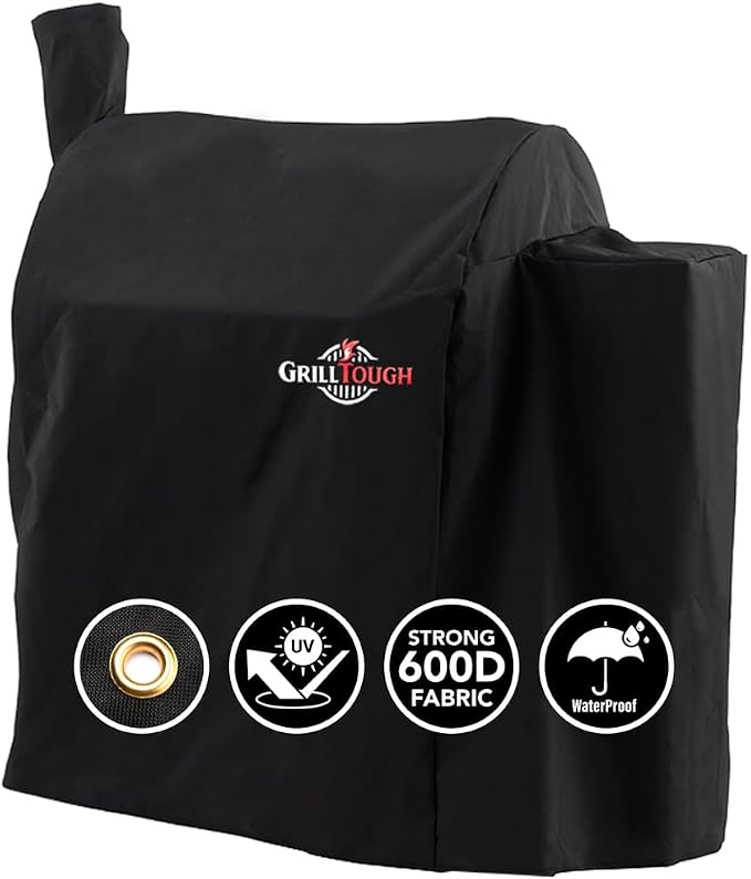 Heavy Duty Smoker Cover for Outdoor Grill – Fits Popular Smoker Brands & Pro by GrillTough