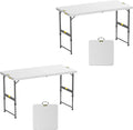 FanttikOutdoor 4ft Portable Folding Table, One-Handed Height Adjustment by FanttikOutdoor%C2%AE
