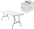 5 Pack of 6 Foot Foldable Table by VISTACASA