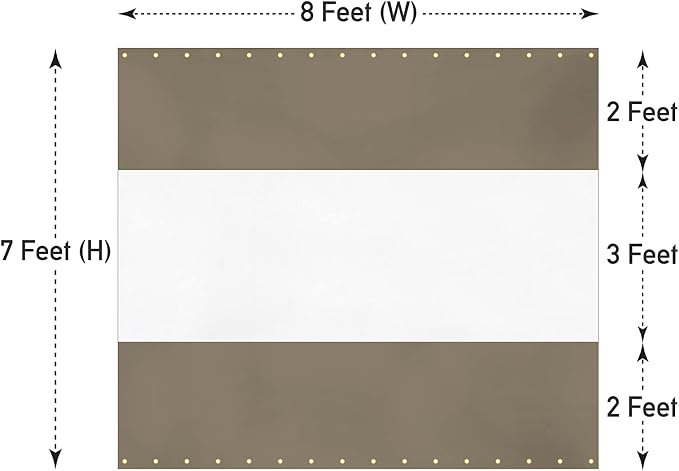 Covers & All Outdoor Clear Panel Curtain, 12 oz Vinyl Outdoor Curtains - Image 2