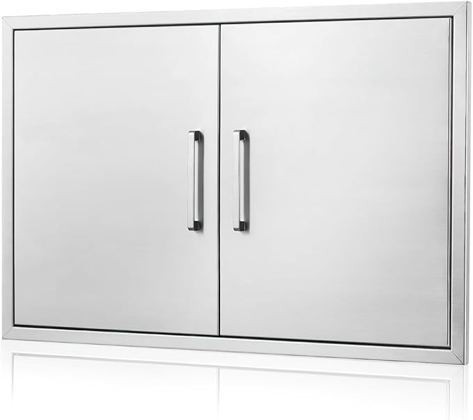Outdoor Kitchen Door, Stainless Steel BBQ Double Door, Available by ATATOD