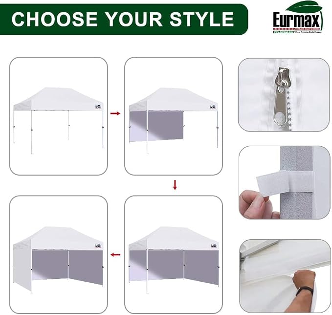Eurmax USA 10'x15' Pop Up Canopy Tent Commercial Instant Canopies - Image 6
