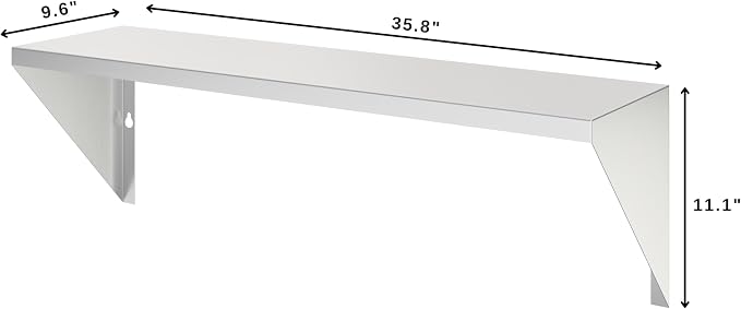 KoolMore 36 in. Front Shelf for Commercial Outdoor BBQ Grill in Stainless-Steel - Image 3
