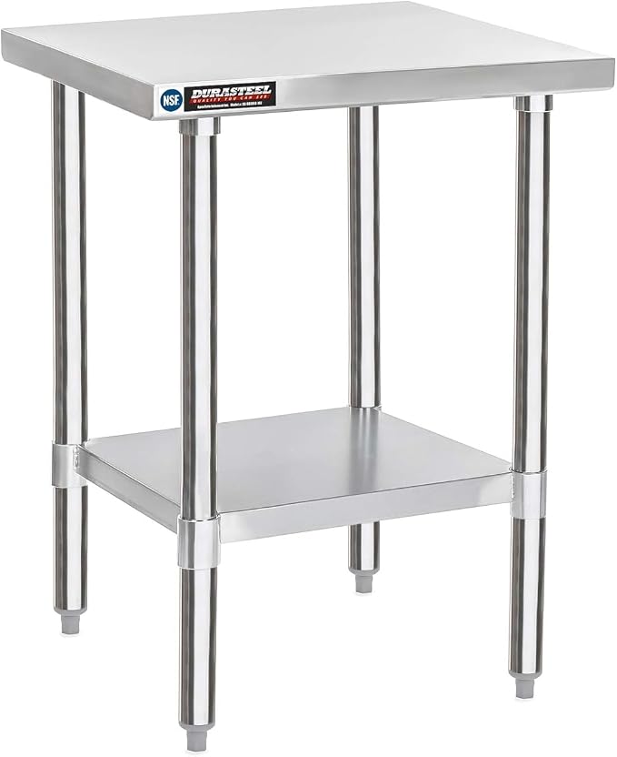 DuraSteel 30x18 Stainless Steel Work Table by DuraSteel