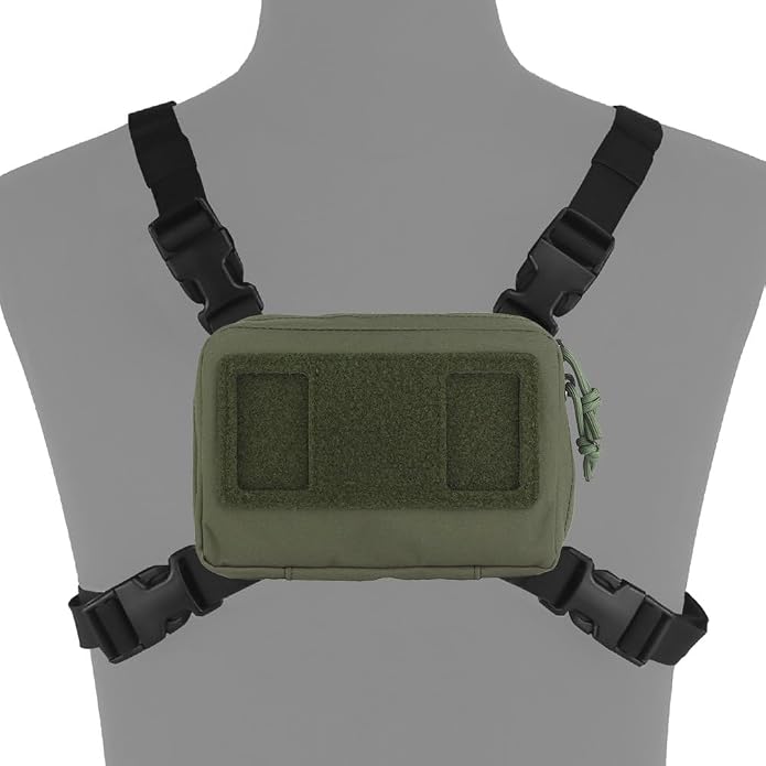 FoldPanel Tactical Chest Vest Pouch Set, Chest Rig Phone Mount as 4.7-6.7" - Image 2