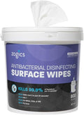 Zogics Antibacterial Wipes, EPA Registered Surface and Gym Equipment by Zogics