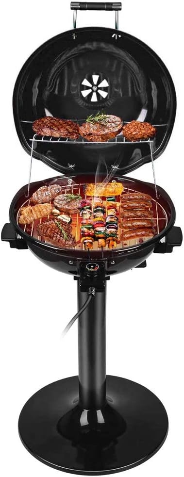 Electric BBQ Grill Techwood 15-Serving Indoor/Outdoor Electric Grill by Techwood