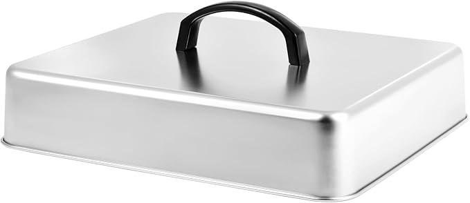 Rectangular Basting Cover, Stainless Steel Grill Cover Lid - Image 8