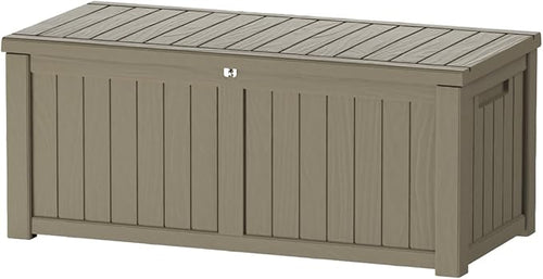 150 Gallon Outdoor Storage Box Waterproof Lockable Resin Deck Box Large by Decksplore%E2%80%94BuiltforOutdoor