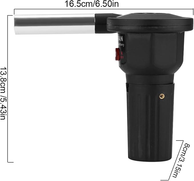 BBQ Air Blower, Portable Handheld Electric Blower Electric Fireplace Bellows - Image 8