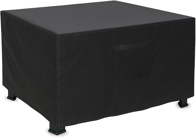 Square Fire Pit Cover, Upgraded Heavy Duty Fabric by GUARDIANOFOUTDOORBARBECUE