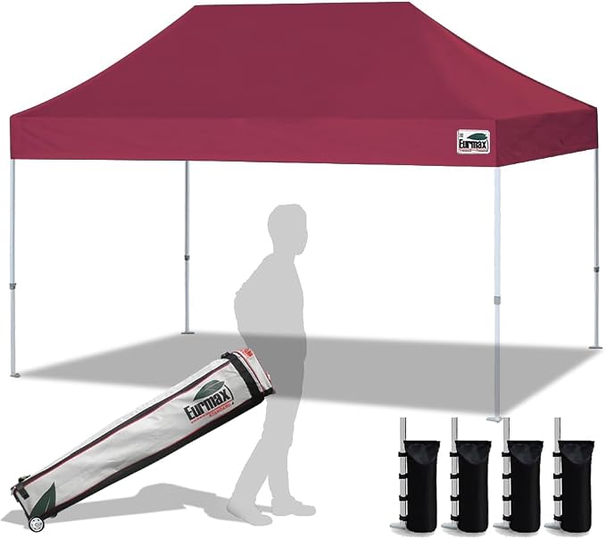 Eurmax USA 10'x15' Pop Up Canopy Tent Commercial Instant Canopies by Eurmax