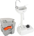 VINGLI Portable Sink and Toilet Combo| Self-contained 5 Gal Hand Washing by VINGLI