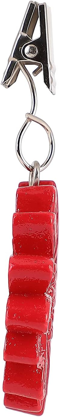 TwoFish Home Set of 4 Red Sunflower Resin Table Cover Tablecloth Weights Clips - Image 6