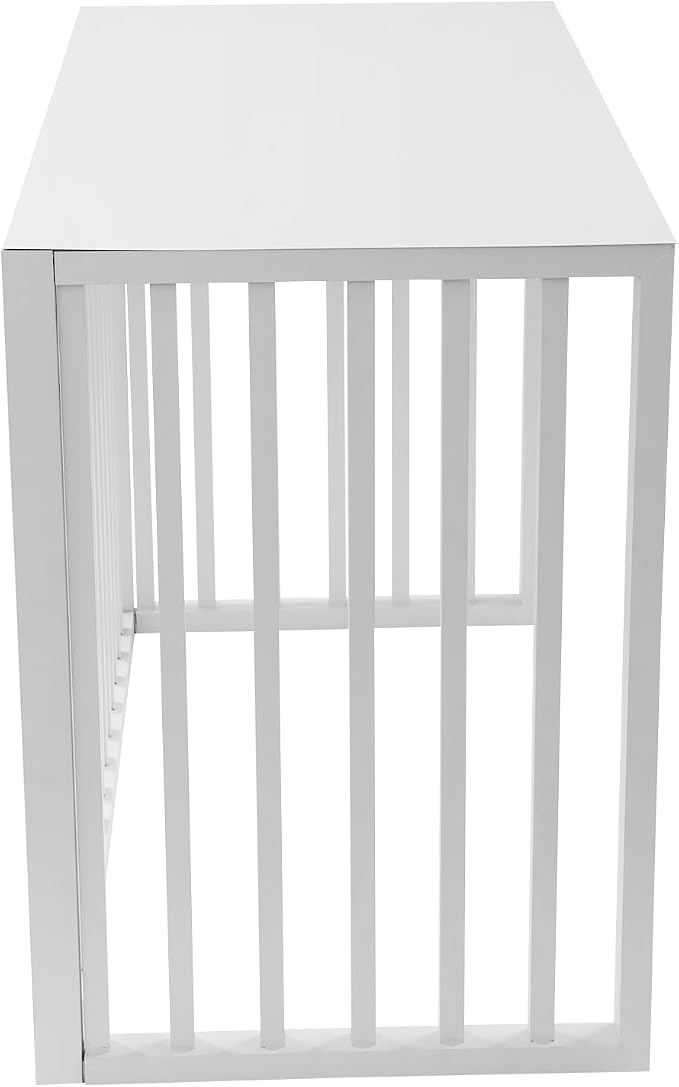 White Air Conditioner Fence - Image 6