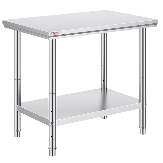 Vevor Stainless Steel 900x600x800 mm Commercial Kitchen Prep & Heavy Duty Metal - Image 12