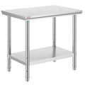 Vevor Stainless Steel 900x600x800 mm Commercial Kitchen Prep & Heavy Duty Metal by VEVOR