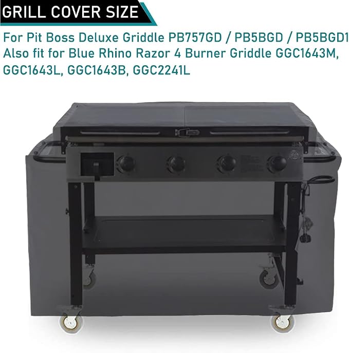 ZJYWSCH Cover for Pit Boss Deluxe 4 Burner PB757GD, Standard/Deluxe 5 Burner - Image 2