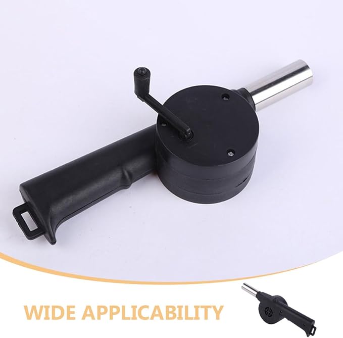 Manual Bbq Air Blower Hand Crank Fan Portable Campfire Bellows - Image 7