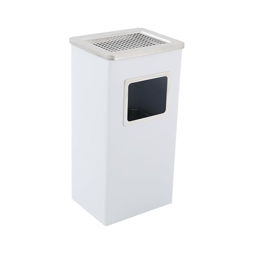 Trash Can with Lid Outdoor Indoor Stainless Steel Commercial Garbage Bin Waste - Image 5