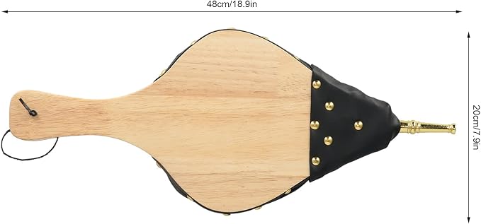 Wood Bellows Blower Fireplace, Wooden Air Blower - Image 3