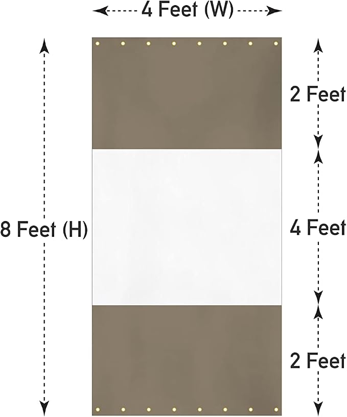 Covers & all Outdoor Clear Panel Curtain, 12 oz Vinyl Outdor Curtains - Image 2