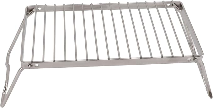 Folding Camping Grate, Stainless Steel Adjustable Height Campfire Grill - Image 2