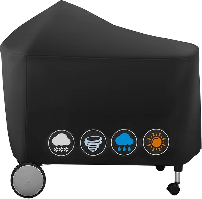 Grill Cover for Weber 7152 Performer Deluxe 22 Inch Charcoal Grills, Waterproof by ProtectYourOutdoorProductsforLongerLife