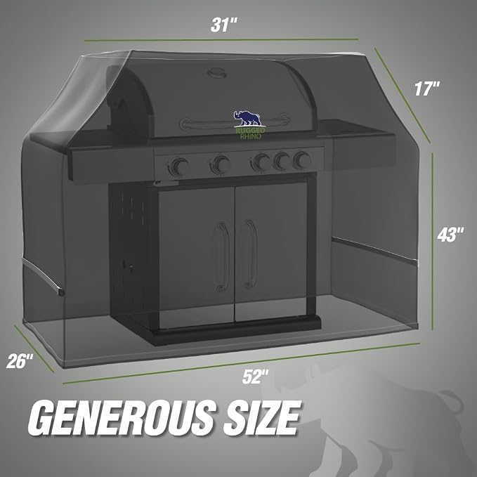RUGGED RHINO 52 Inch Heavy Duty Grill Cover - Image 6