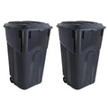 32 Gallon Heavy Duty Wheeled Plastic Garbage Can by Unknown