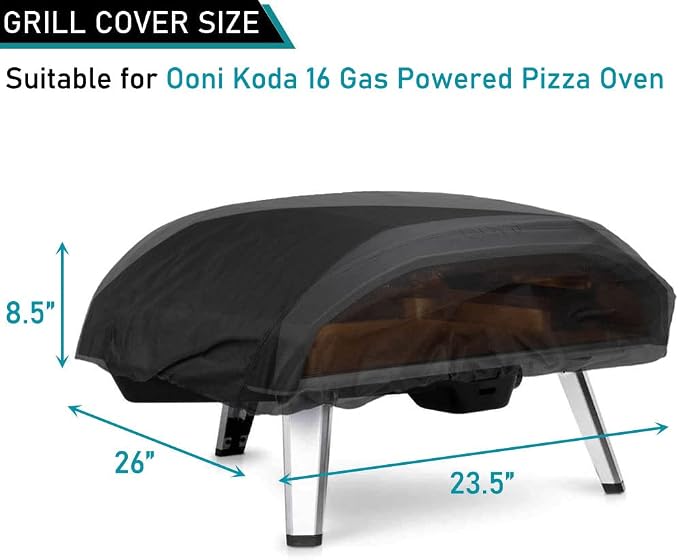 ZJYWSCH Pizza Oven Cover for Ooni Koda 16 Gas Pizza Oven 600D Heavy Duty - Image 2