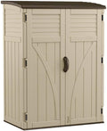 Suncast Outdoor Storage Cabinet Waterproof Resin Vertical Outdoor Storage Shed by Suncast