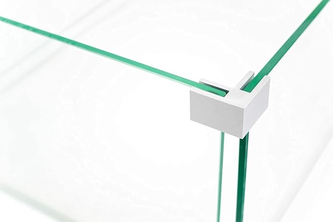 AMS Fireplace | Fire Pit Table Square/Rectangular Tempered Glass Wind - Image 3