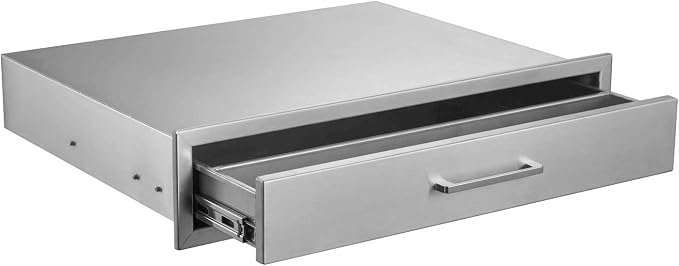 Outdoor Kitchen Single Drawer 30" Stainless Steel BBQ Single Drawer -30" W x - Image 5