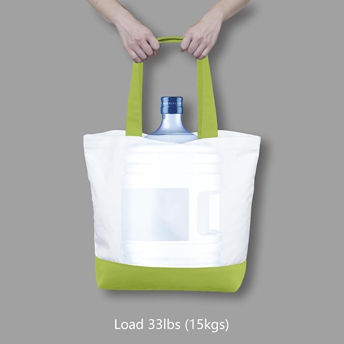 TOPDesign 1-Pack Super Strong Large 12oz Cotton Canvas Tote Bag, Reusable - Image 6
