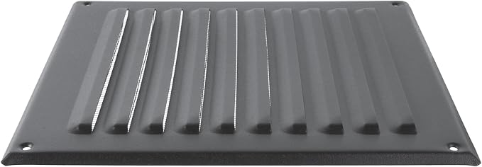 Square Ventilation Grille / 8" x 8" Inch Inside Measurement/Black Metal Air - Image 6