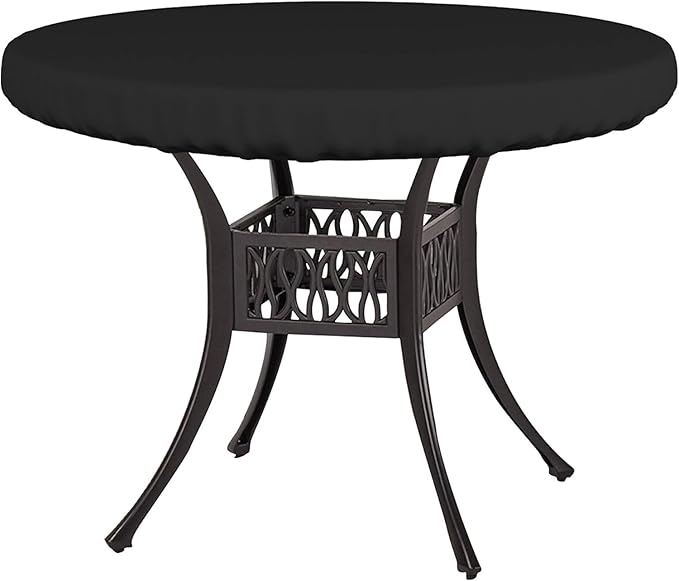 Covers & All Round Table Top Cover, 18 Oz Heavy Duty Waterproof UV & Weather by CoversAll