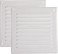 Vent Systems - 6 x 6 Inch Pack of 2 White Metal Square Soffit Air Vent Grille by VentSystems