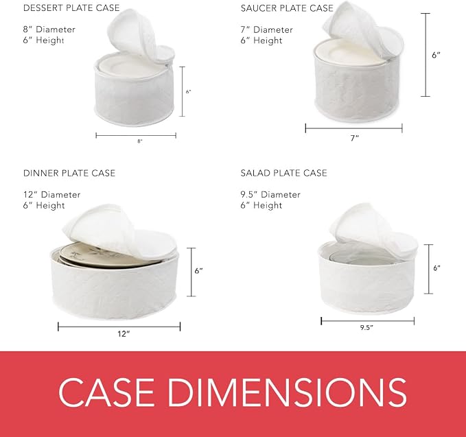 LAMINET 4 Piece Quilted Plate Storage Set - Image 4