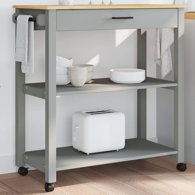 Kitchen Trolley Monza Rolling Kitchen Island Cart - Image 2