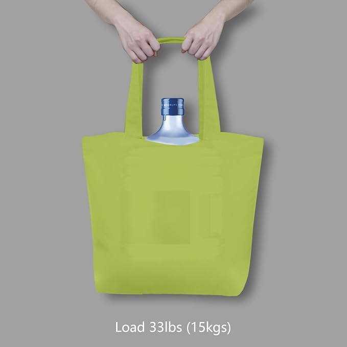TOPDesign 3-Pack Super Strong Large 12oz Cotton Canvas Tote Bags, Reusable - Image 6