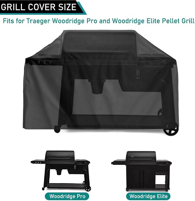 ZJYWSCH Grill Cover for Traeger Woodridge Pro & Woodridge Elite Wood Pellet - Image 2