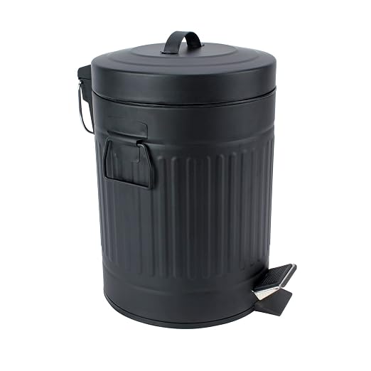SIMPLEMADE Round Step Trash Can, Stainless Steel by simplemade