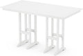 Trex Outdoor Furniture™ Monterey Bay 37" x 72" Bar Table in Classic White by TrexCompanyInc