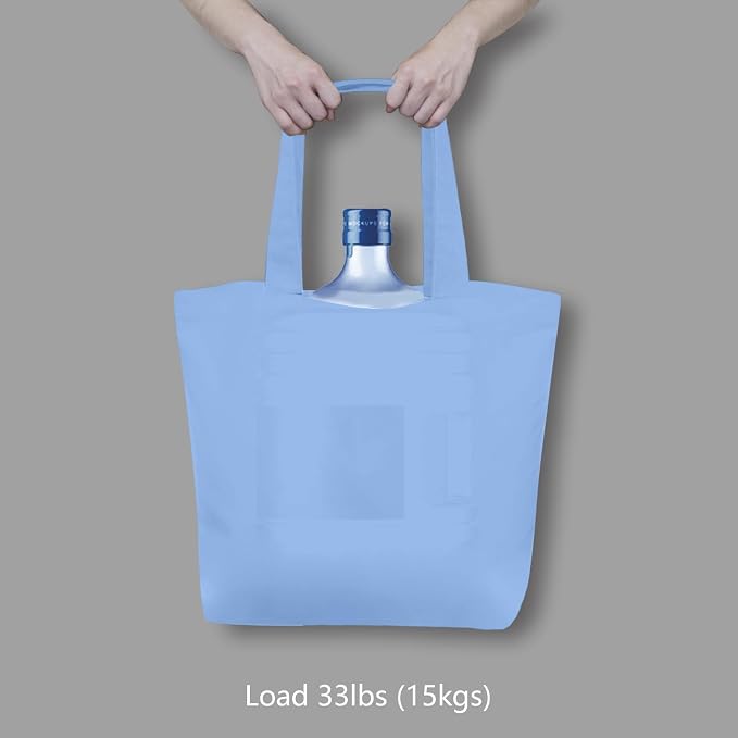 TOPDesign 1-Pack Super Strong Large 12oz Cotton Canvas Tote Bag, Reusable - Image 6