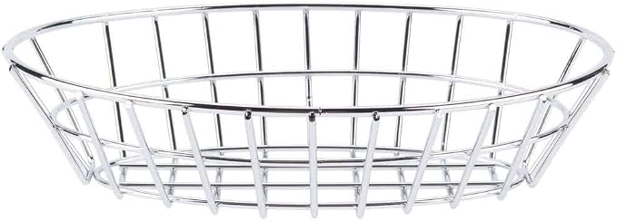 G.E.T. 4-20144 Chrome Oval Metal Wire Basket Metal Wire Baskets Collection - Image 4